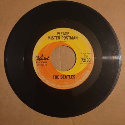 Beatles Roll Over Beethoven Please Mister Postman 45 RPM Capitol 72133 Canada