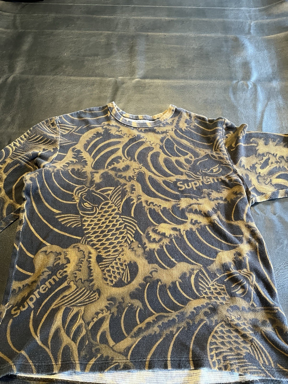 Supreme Waves  Thermal L/S Shirt Black Size XL Used