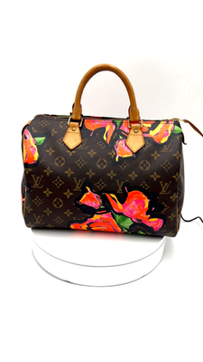 LOUIS VUITTON Speedy 30 Monogram Rose Hand Bag Canvas M48610 Auth