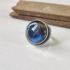 Wonderful Labradorite Ring 925 Sterling Silver Handmade Gift Boho Ring PG8500
