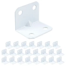 L Bracket White Angle Bracket Corner Braces 1X1.2"(Lxw) Stainless Steel P