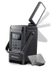  240W Portable Power Station 153.6WH Solar Generator, LiFePO4 Battery black