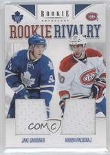 2011 Panini Rookie Anthology Rivalry Materials Aaron Palushaj Jake Gardiner h0i