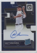 2022 Panini Donruss Optic Navy Blue Stars Prizm 37/49 Matt Manning Auto uk2