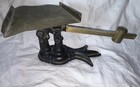 Vtg Fairbanks 4 lb Postal Scale Crows Foot Black Gold Paint Slotted Weight — photo 4