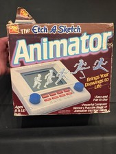 Vintage 1986 Ohio Art Etch A Sketch Animator No 520 Box Manual Tested Works