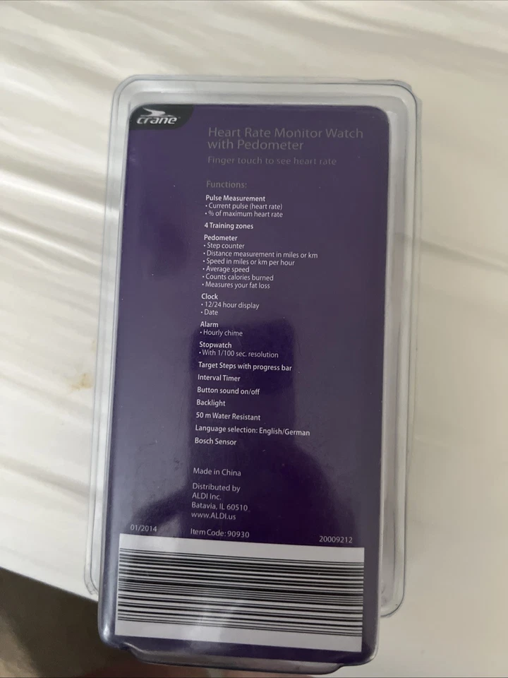 Reloj monitor de ritmo cardíaco grúa con podómetro Foto 2 de 2