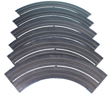 Box of 1960 Aurora Model Motoring 9"r Curved Slot Car Tracks 1519