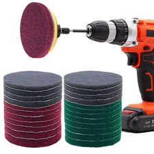 26 Pieces 4 Inch Power Scrubber Pads Drill Attachment Kit DODD Headlight Brush