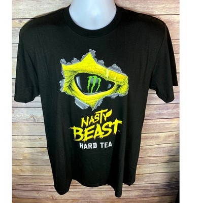 NASTY BEAST Hard Tea Graphic T-Shirt   Men s Medium Black