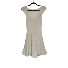 Free People Knit Cap Sleeve Fit-and-Flare Mini Dress XS