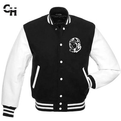 Letterman Billionaire Boys Club Pure Leather Sleeves & Wool Body Varsity Jacket