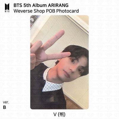 BTS 5th Album ARIRANG Weverse POB Photocard Jungkook Jimin V Suga