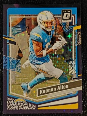 2023 Panini Donruss Optic Keenan Allen #105 Purple Stars Prizm 13/15 JERSEY #