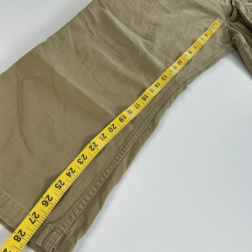 Carhartt Men's Relaxed Fit Rugged Flex Canvas Work Pants 35x28 Tan - Image 3 of 4
