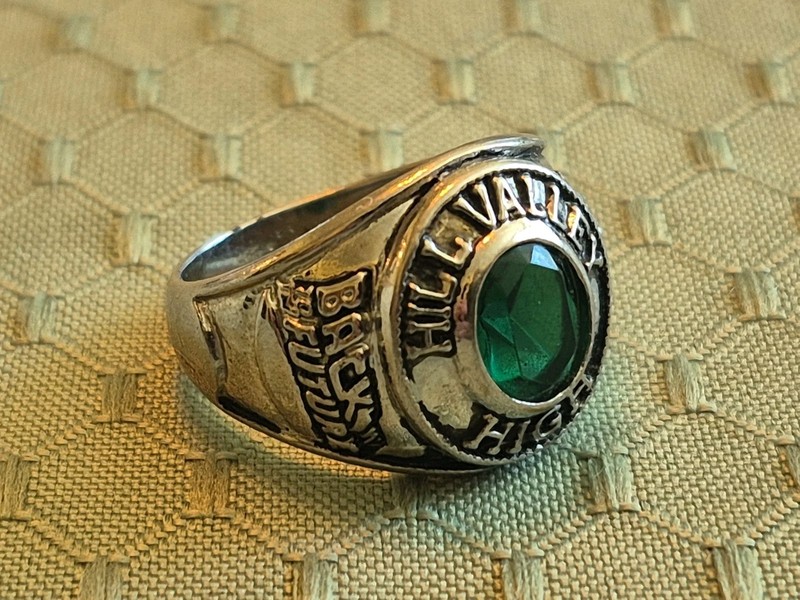 Vtg Back to The Future High School Class Ring Hill Valley Movie Collectible Sz11