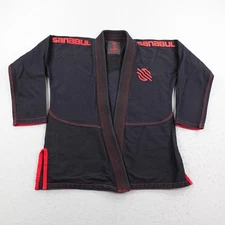 Sanabul Gi Top Mens A2 Black Red BJJ Brazilian Jiu Jitsu Grappling MMA Kimono