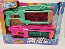 Nerf Super Soaker Dunk-Fill Duo Water Blaster Instant Fill 2 PACK NEW Watergun