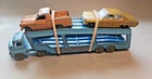 Vintage 1957 Lesney Matchbox A-2A Car Transporter  with two scrap cars.