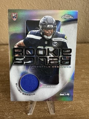 2025 Topps Chrome Rookie Relics Elijah Arroyo Seahawks RR-ERR RC Player Worn