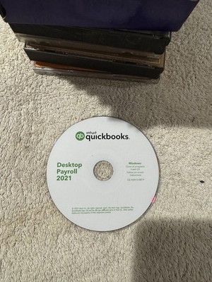 Intuit Quickbooks Desktop Payroll 2021 - CD ONLY IN GOOD CONDITION!!!