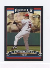 Bartolo Colon 2006 Topps Chrome Black Refractor /549 Angels