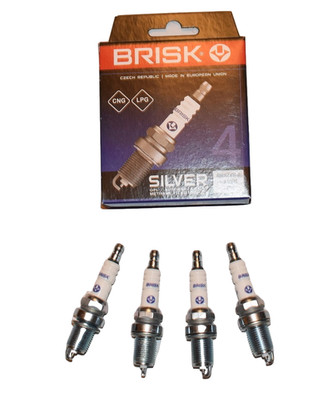 GAS Zündkerzen BRISK Silver LR15YS-9 * 4 Stück * LPG * CNG * Autogas Zündkerzen