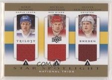 2013-14 Upper Deck Trilogy National Trios Borje Salming Nicklas Lidstrom HOF n1u