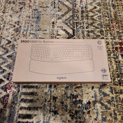Logitech ERGO K860 for Business Ergonomic Wireless Keyboard Black English QWERTY