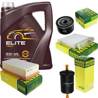 Mann Inspektionspaket 5L Mannol Elite 5W-40 FüR Renault Clio III 1.6 16V 2.0