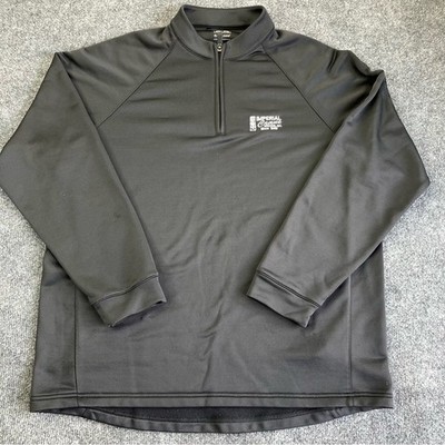 Adidas Mens golf jacket climax warm 1/4 zip long sleeve sweater Black size Large