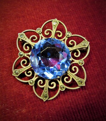 Broche Ancienne Style Art Déco | Broche Strass Vintage - Sans Marque, En Bon état