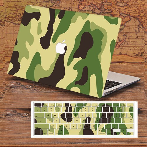 Camouflage Case Shell/Keyboard Cover For Macbook M3 Air 13 15 Pro 16 14 in 2024 - Picture 8 of 17