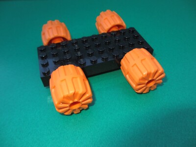 LEGO 30076 Technic Auto Grundplatte Fahrgestell m. Räder Hartplastik (021123A)