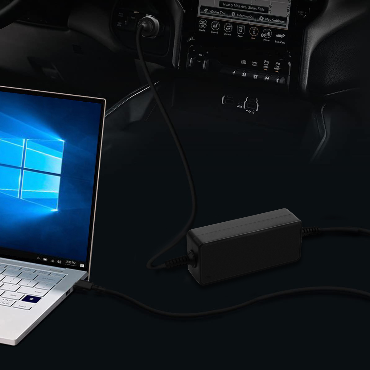 100W USB C Laptop Car Charger Compatible with HP Spectre/Elitebook 100W USB C Laptop Car Charger Compatible with HP Spectre/Elitebook