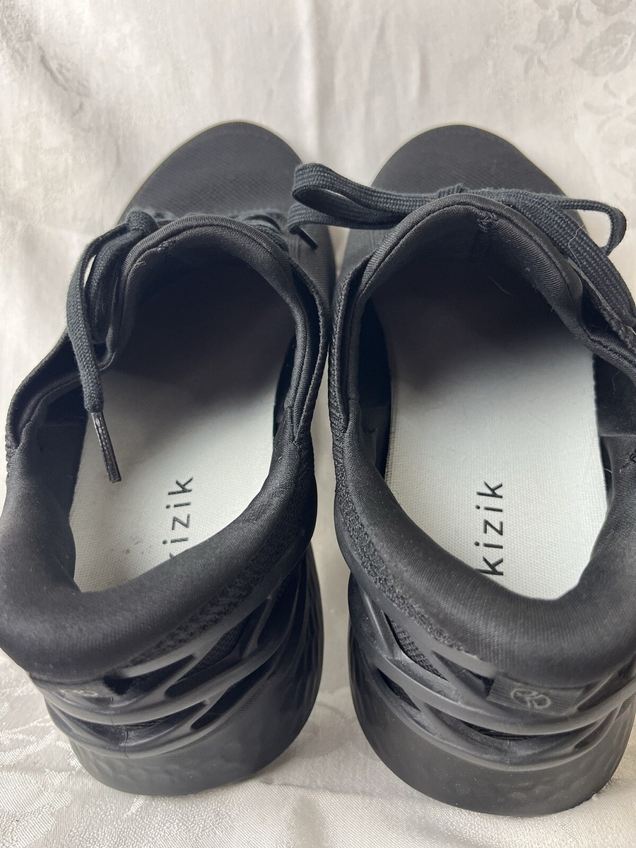 キキ ᙏ̤̱‪‪❤︎ Kizik Men's Athens Shoes Blackout K1FCDATHBK02-1D Size Men's
