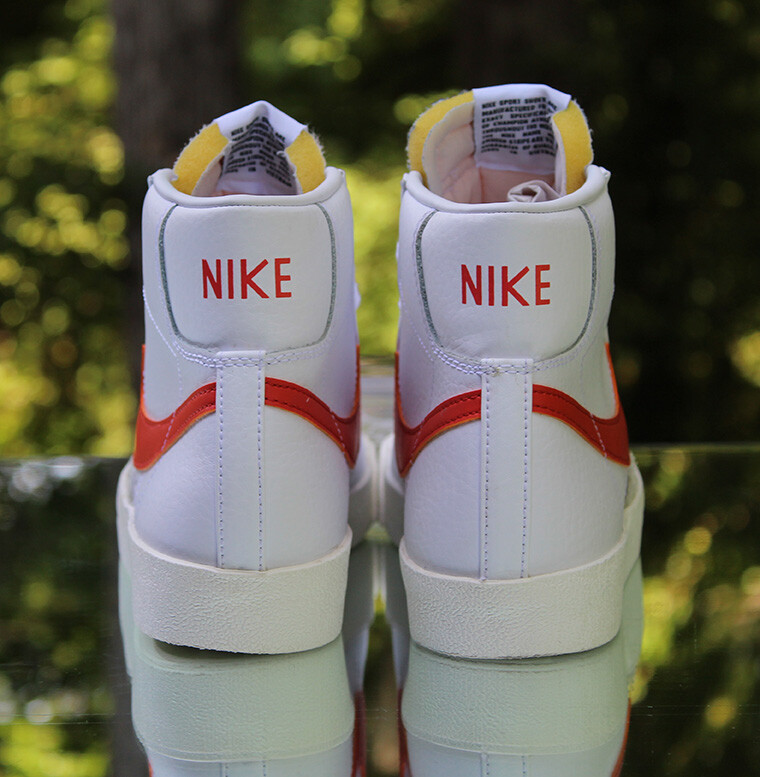 Nike Blazer Mid \'77 Vintage White Orange Sneakers BQ6806-110 Men\'s Sz 8.5 Nike Men main image 4