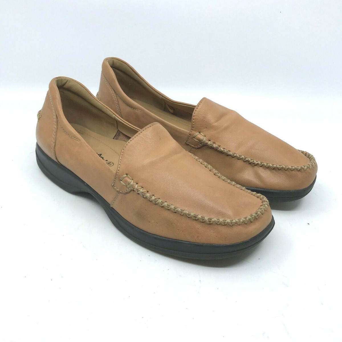 Thom McAn Shoes Women's Size Camel (Light Brown), Leather, Loafer  [S4]