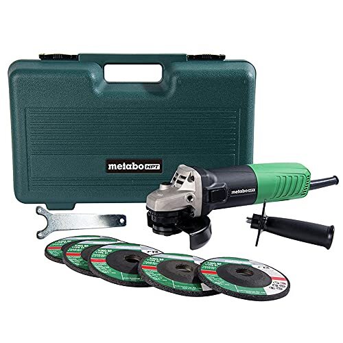 4-1/2-Inch Angle Grinder, Includes 5 Grinding Wheels & Hard Case, 6.2-Amp Mot...