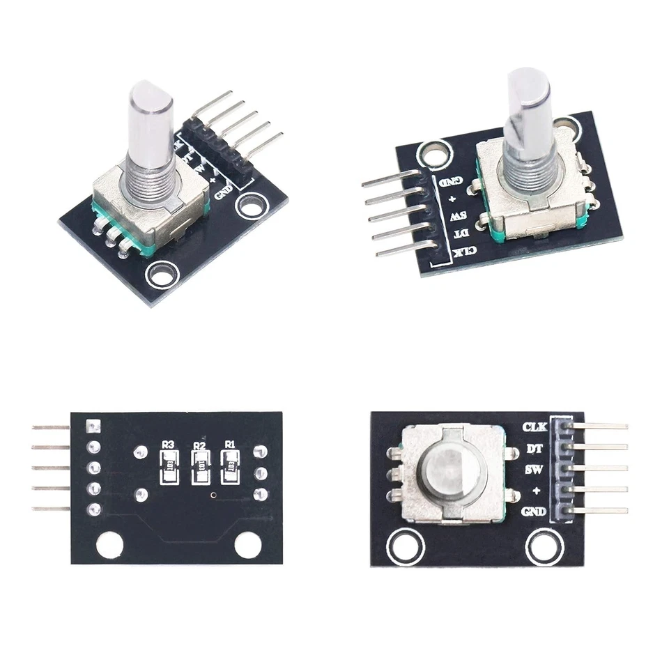Módulo codificador giratorio 360 grados PCB 5V con botón pulsador para Arduino 5 PCS Foto 4 de 4