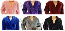 Men Premium High Quality Shawl Collar Velour Plush Thick Bath Robe Spa  Hotel