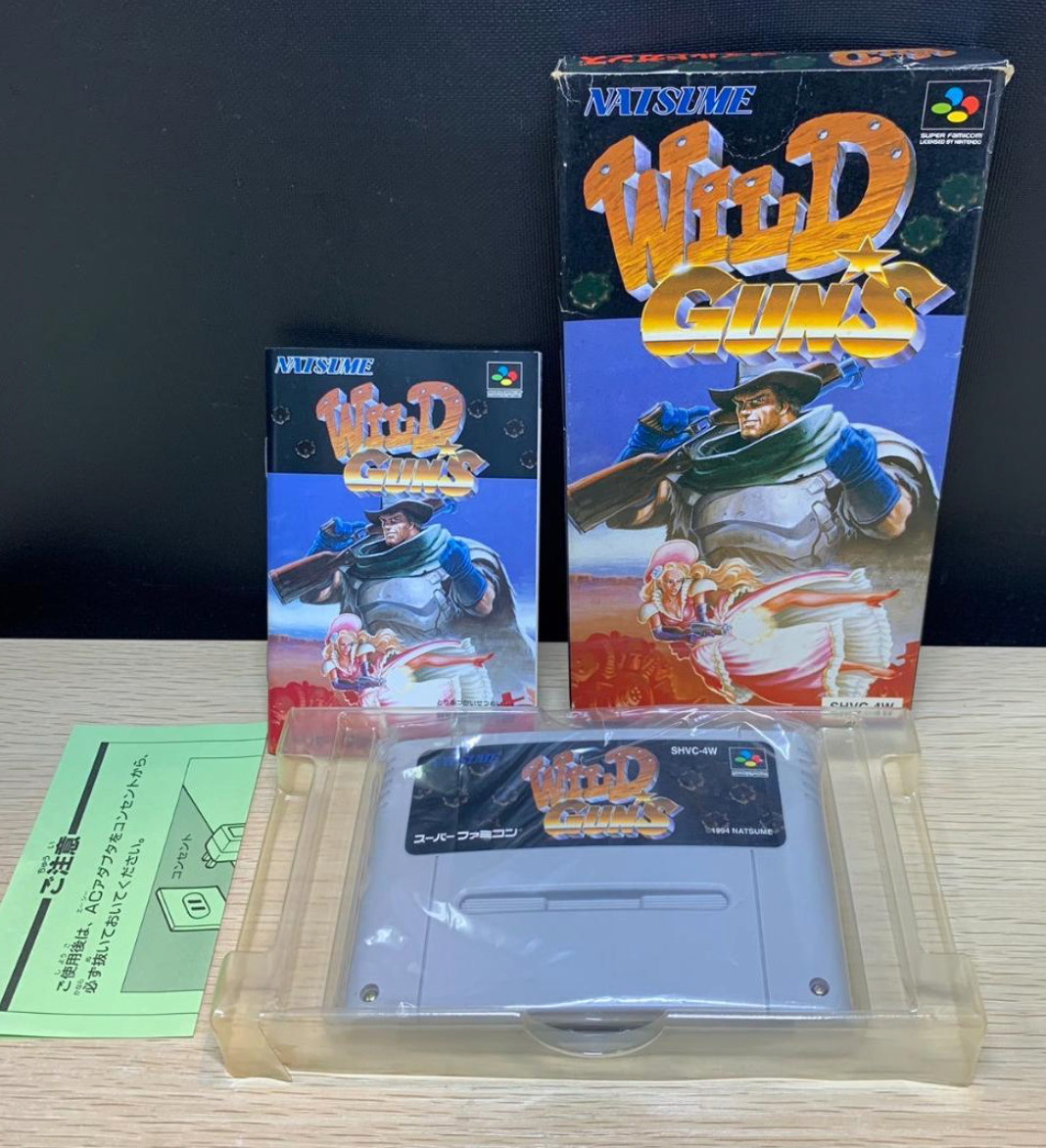Wild Guns Super Famicom SFC SNES Cartridge w/Manual, Box, Working-g0625