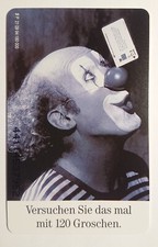 Phone Card Collectible 12 DM Clown Harlequin Telekom Groschen
