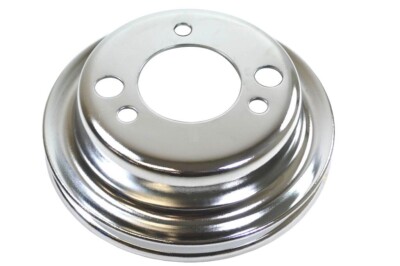 Add On Crankshaft Pulley Small Big Block Chevy 396 427 454 SWP Chrome SBCBBC