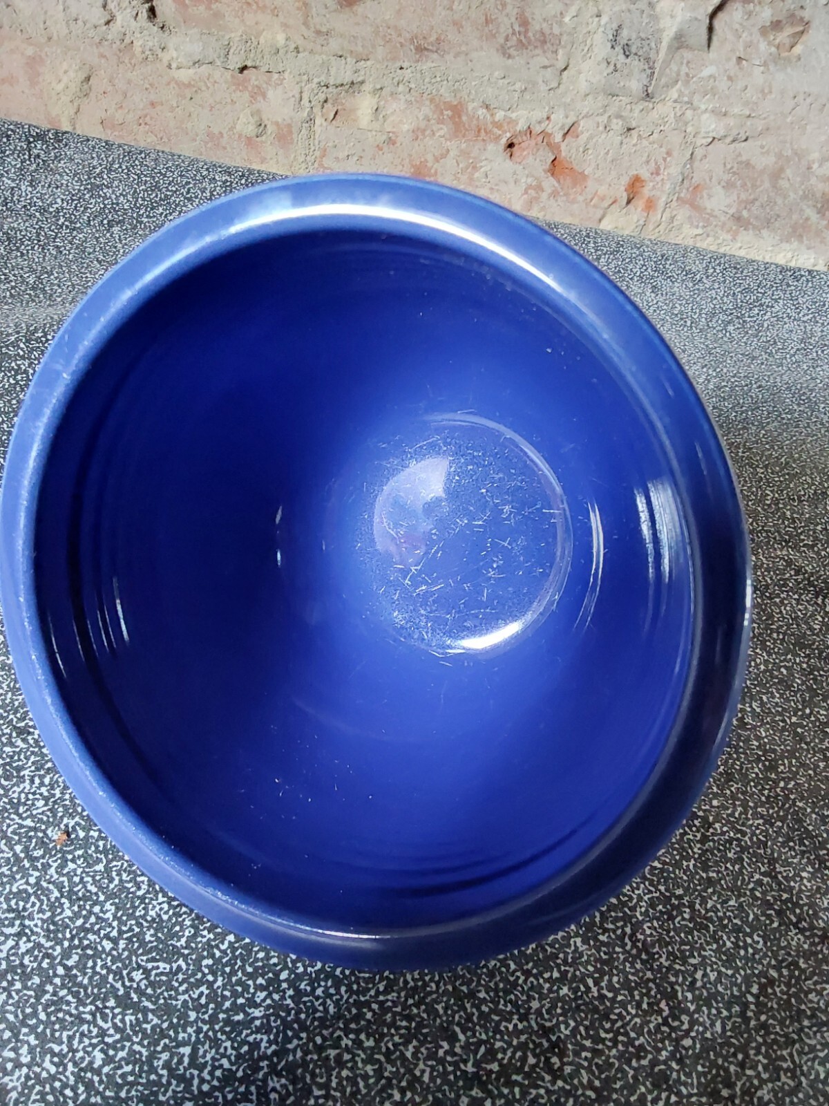 Vintage Blue Fiesta #2 Nested Mixing Bowl in Perfect Condition