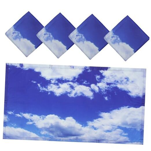 4 Pack Octolights Fluorescent Light Cover with 4 x 2,  Classroom Tranquil Blue