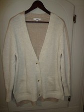 NWOT BB DAKOTA STEVE MADDEN Hi-Lo 2-Tone Cardigan M Button Closure Pockets