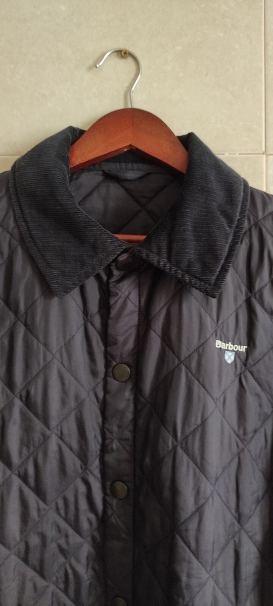 VTG Barbour Preppy Liddesdale Quilted Men's Light Jacket Corduroy