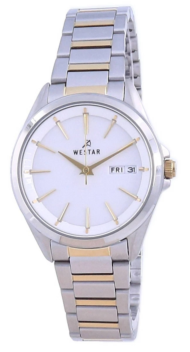 Westar White Dial Stainless Steel Quartz 40212 CBN 101 Ladies Women s Watch