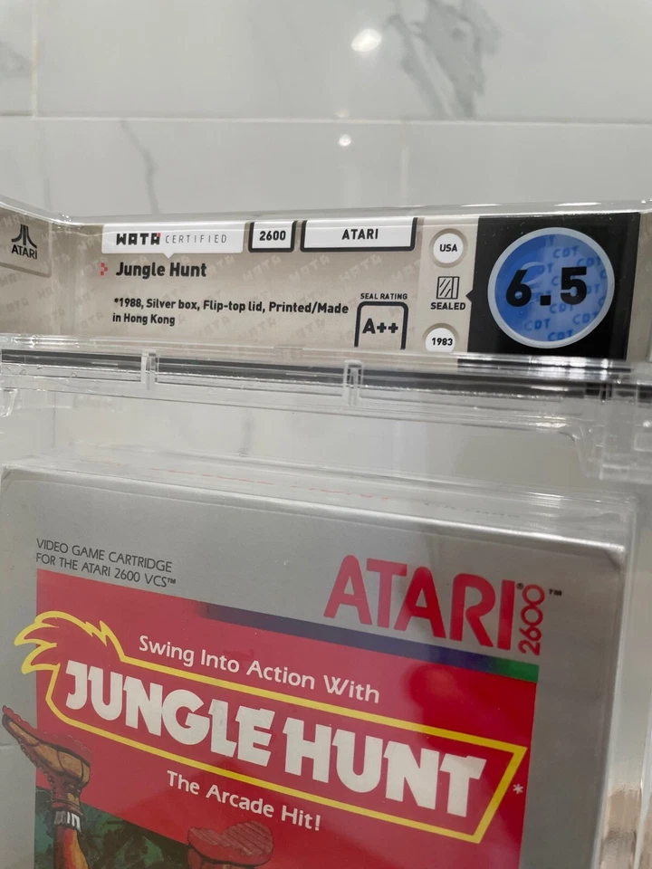 New Jungle Hunt Atari 2600 Sealed Video Game Wata Graded A++ Seal! 1988 RARE! - Image 3 of 4